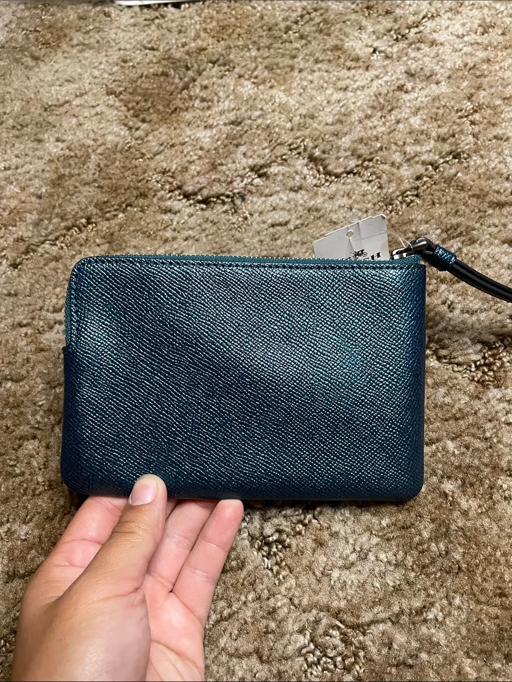 NWT Coach Blue Wristlet Wallet
